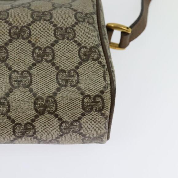 GUCCI GG Supreme Web Sherry Line Bag Pvc Beige Gold 89 02 018 - Picture 13 of 16